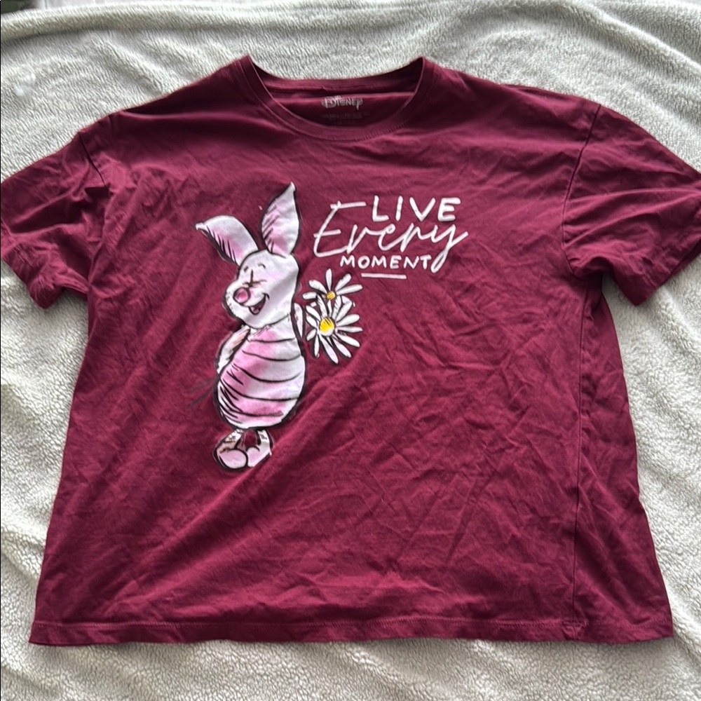 Disney Piglet T-Shirt - Live Every Moment